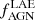 $ f_{\mathrm{AGN}}^{\mathrm{LAE}} $