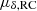 Mathematical equation: $ \mu_{\delta, \rm RC} $