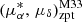 Mathematical equation: $ (\mu_{\alpha}^{*},\,\mu_{\delta})_{\mathrm{zpt}}^{\mathrm{M33}} $