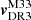 Mathematical equation: $ \boldsymbol{v}_{\mathrm{DR3}}^{\mathrm{M33}} $