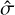 Mathematical equation: $\hat \sigma $