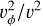 Mathematical equation: $\upsilon _\phi ^2/{\upsilon ^2}$