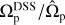 Mathematical equation: $\Omega _{\rm{p}}^{{\rm{DSS}}}/{\hat \Omega _{\rm{p}}}$