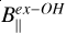 Mathematical equation: $B_{\|}^{e x-O H}$