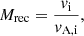 Mathematical equation: $$ \begin{aligned} M_{\text{rec}} = \frac{v_{\rm i}}{v_{\rm A,i}}, \end{aligned} $$