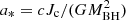 Mathematical equation: $ a_*=cJ_{\mathrm{c}}/(G M_{\mathrm{BH}}^{2}) $
