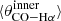 $ \langle \theta_{\mathrm{CO-H\alpha}}^{\mathrm{inner}} \rangle $