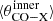$ \langle \theta_{\mathrm{CO-X}}^{\mathrm{inner}} \rangle $