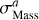 $\sigma _{{\rm{Mass}}}^a$