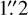 Mathematical equation: $\[1^{\prime\prime}_\cdot2\]$