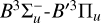 Mathematical equation: $\[B^3 \Sigma_u^{-}\text{-}B^{\prime 3} \Pi_{u}\]$