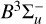 Mathematical equation: $\[B^{3} \Sigma_{u}^{{}-}\]$