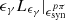 Mathematical equation: $ {\epsilon_\gamma}{L_{\epsilon_{\gamma}}}\vert_{\epsilon_{\text{syn}}^{p\pi}} $