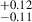 $ _{-0.11}^{+0.12} $