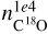 Mathematical equation: $n_{\ce{C18O}}^{1e4}$