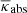 Mathematical equation: $ \overline{\kappa}_\mathrm{{abs}} $