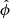 Mathematical equation: $ \hat{\phi} $