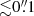 Mathematical equation: $ {\lesssim}0{{\overset{\prime\prime}{.}}}1 $