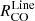 Mathematical equation: $ R_{\mathrm{CO}}^{\mathrm{Line}} $