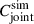 Mathematical equation: $ C^{\mathrm{sim}}_{\mathrm{joint}} $