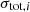 Mathematical equation: $ \sigma_{\mathrm{tot,\it i}} $