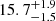 $ \phantom{-}15.7^{+1.9}_{-1.5} $