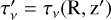 Mathematical equation: $\tau_{\nu}' = \tau_{\nu} (\rm R, z')$
