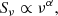 Mathematical equation: $$ \begin{aligned} S_\nu \propto \nu ^\alpha , \end{aligned} $$