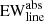 Mathematical equation: $ \mathrm{EW^{abs}_{line}} $