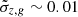 Mathematical equation: $ \tilde\sigma_{z,g} \sim 0.01 $