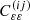 Mathematical equation: $ C^{(ij)}_{\varepsilon\varepsilon} $