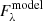 Mathematical equation: $ F_{\lambda}^{\mathrm{model}} $