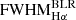 Mathematical equation: $ \mathrm{FWHM}_{\mathrm{H}\alpha}^{\mathrm{BLR}} $