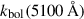 $ k_{\mathrm{bol}}(5100\,\AA) $