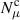 Mathematical equation: $ N_{\mu}^{\mathrm{c}} $