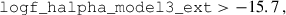 Mathematical equation: $$ \begin{aligned}&\mathtt {logf\_halpha\_model3\_ext} >-15.7\,,\end{aligned} $$