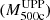 Mathematical equation: $ (M_{\mathrm{500c}}^{\mathrm{UPP}}) $
