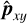 Mathematical equation: $\hat{\boldsymbol{p}}_{xy}$