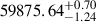 $ 59875.64 ^{+0.70}_{-1.24} $