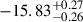 $ -15.83 ^{+0.27}_{-0.26} $