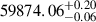 $ 59874.06 ^{+0.20}_{-0.06} $