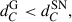 Mathematical equation: $$ \begin{aligned}&d_{C}^{\mathrm{G} } < d_{C}^{\mathrm{SN} }, \end{aligned} $$