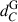 Mathematical equation: $ d_{C}^{\mathrm{G}} $