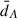 Mathematical equation: $ \bar{d}_A $