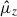 Mathematical equation: $ \hat\mu_z $