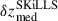 $ \delta z_{\mathrm{med}}^{\mathrm{SKiLLS}} $