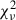 Mathematical equation: $ \chi^{2}_{\nu} $