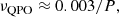 Mathematical equation: $$ \begin{aligned} \nu _{\rm QPO}\approx 0.003/ P, \end{aligned} $$