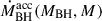 Mathematical equation: $ \dot M_{\mathrm{BH}}^{\mathrm{acc}}(M_{\mathrm{BH}},M) $