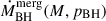 Mathematical equation: $ \dot M_{\mathrm{BH}}^{\mathrm{merg}}(M, p_{\mathrm{BH}}) $